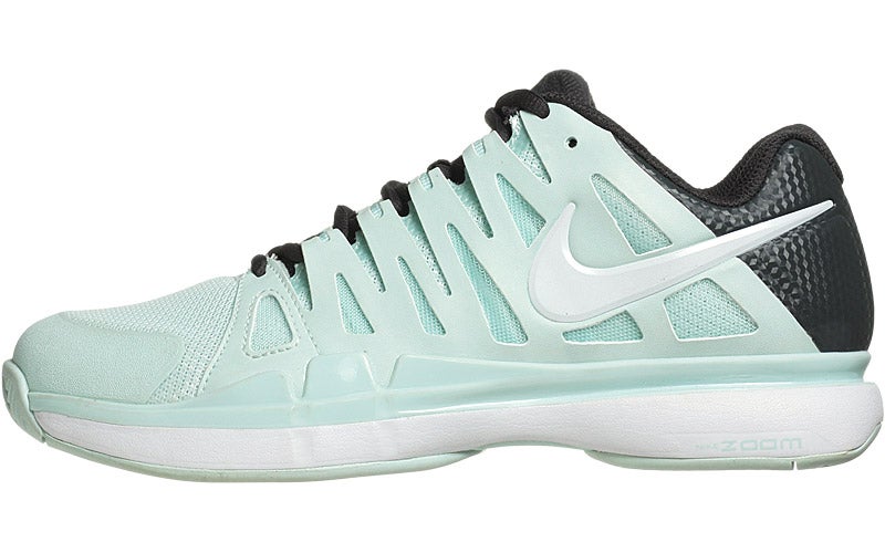 NIKE Zoom Vapor 9 Tour Ladies Tennis Shoes, White/Grey/Yellow, US8.5 description
