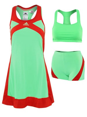 adidas - adizero Dress (Super Green/Core Energy) - Apparel