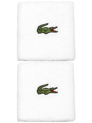 Lacoste Singlewide Wristbands White