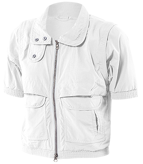 adidas by Stella McCartney - Tennis Perf Short Sleeve Jacket (White) - Apparel