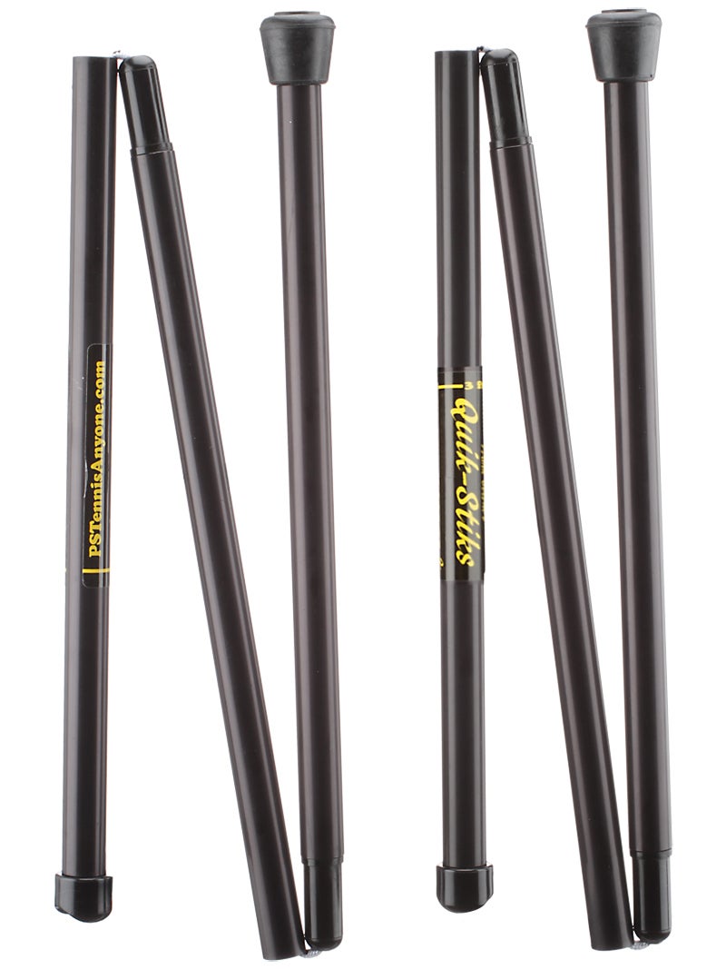 QuikStiks Tennis Singles Net Sticks Black