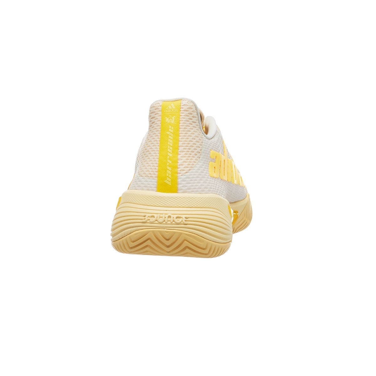 adidas Barricade Ecru/Yellow Men's Shoes 360° View Tennis Warehouse