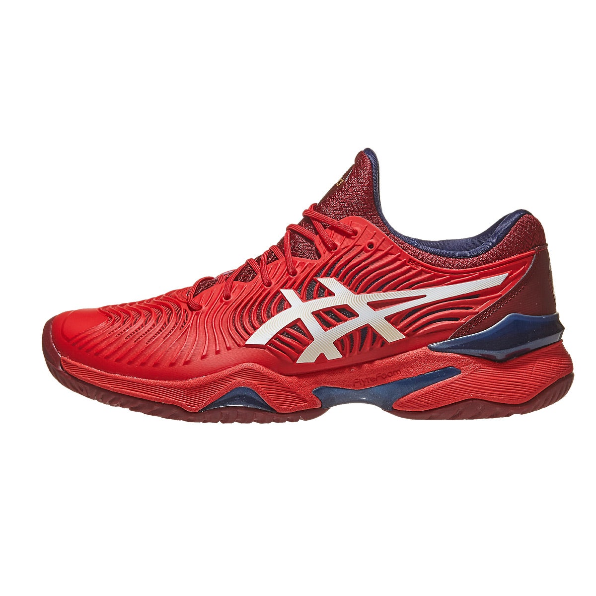 Asics Court FF 2 Red/White Men's Shoes 360° View