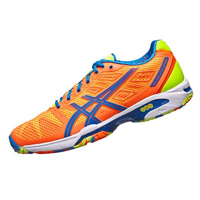 Asics Gel Solution Speed 2 Orange/Blue Men's Shoes 360° View