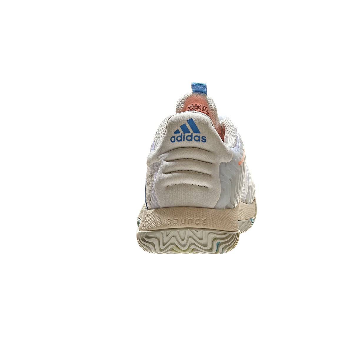 adidas SoleMatch Control White/Blue/Grey Men's Shoe 360° View Tennis