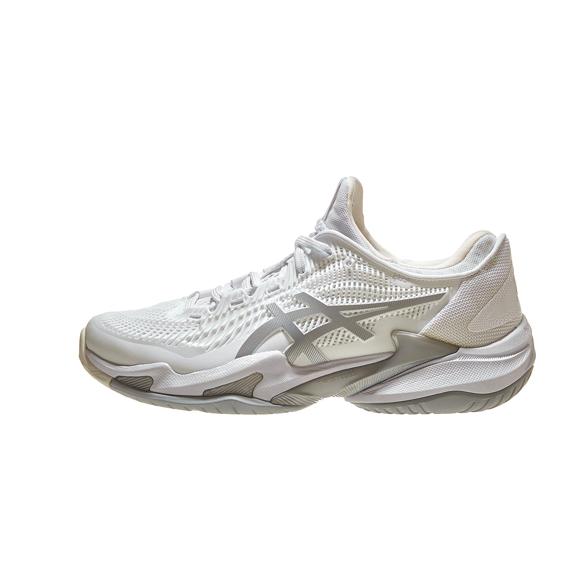 Asics Court FF 3 White/Silver Women's Shoes 360° View Tennis Warehouse