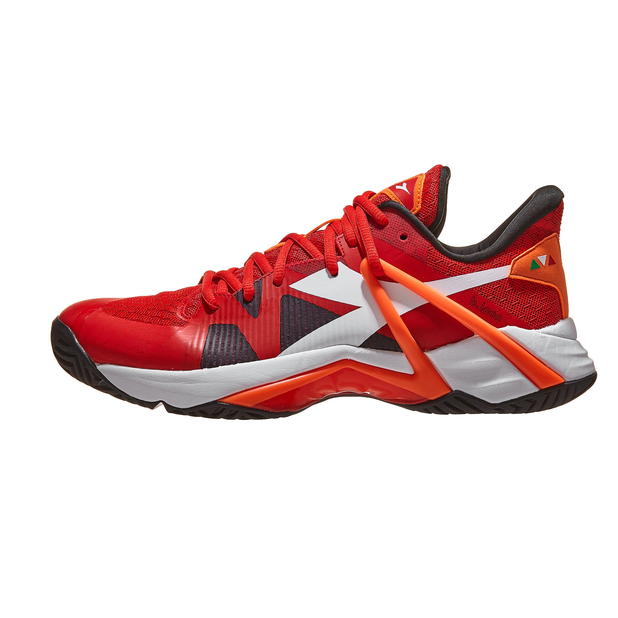 Diadora Speed B.Icon Red/White/Black Men's Shoe 360° View - Tennis