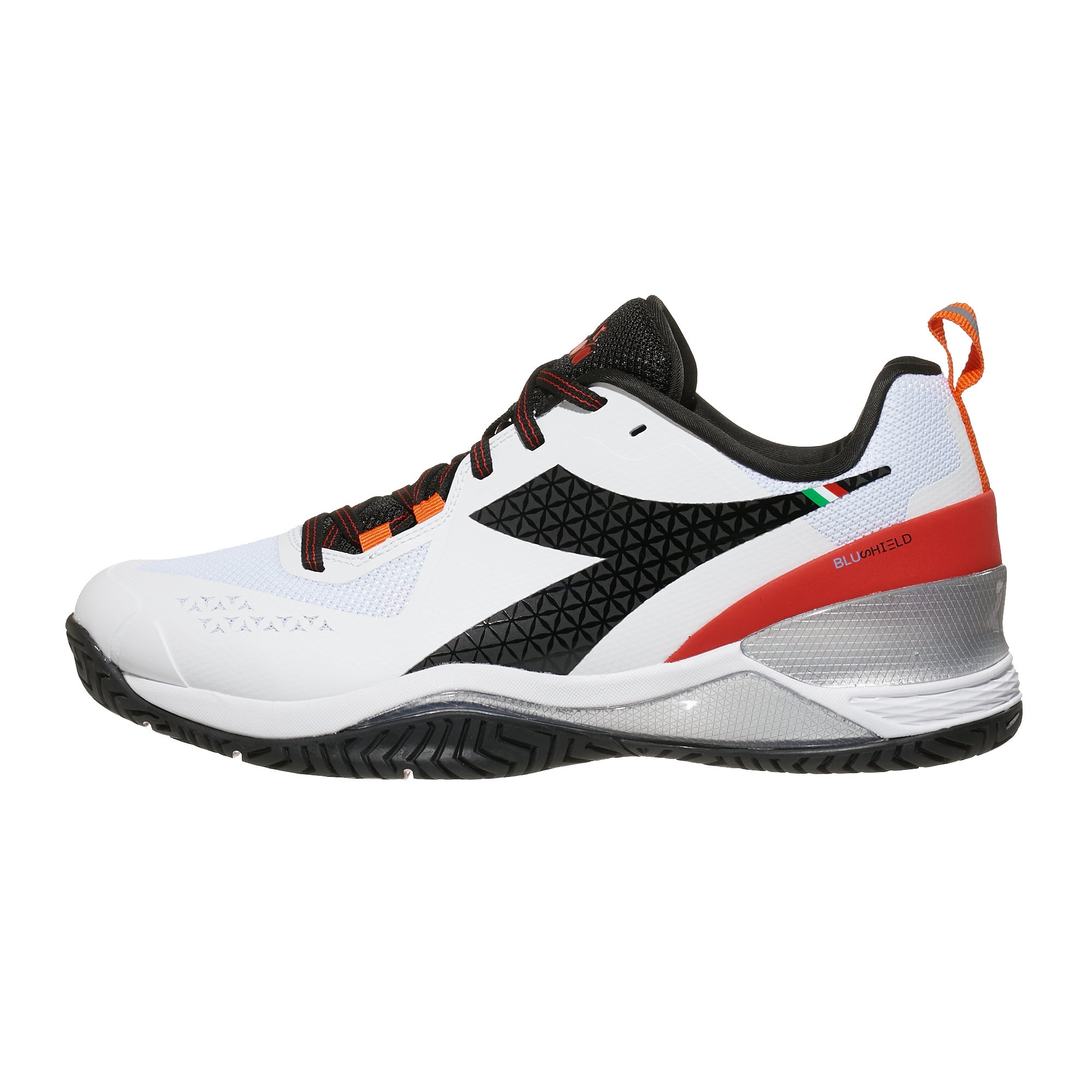 Diadora Speed Blushield Torneo Wh/Black/Red Men's Shoe 360° View