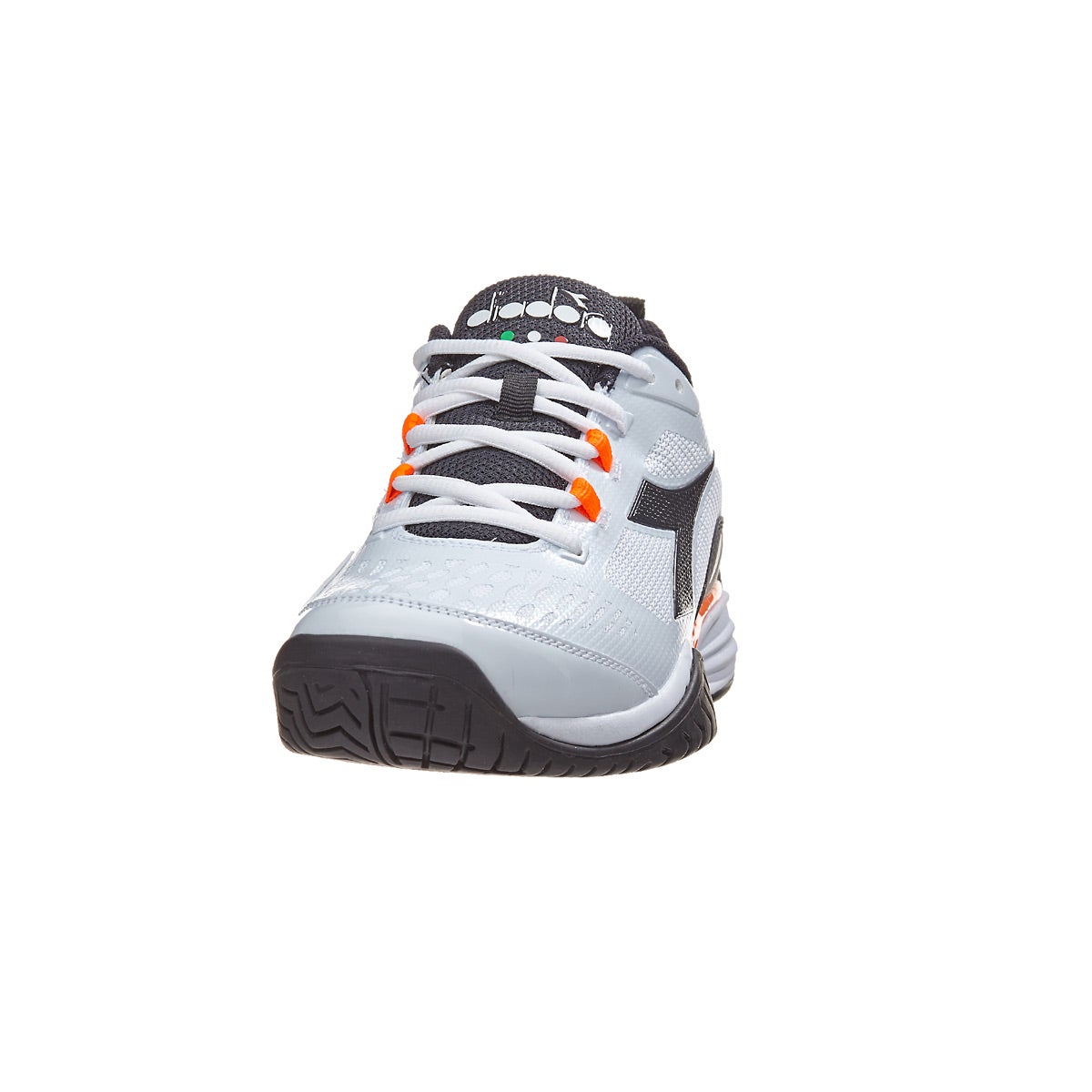White/Black/Orange Men's Shoe 360° View