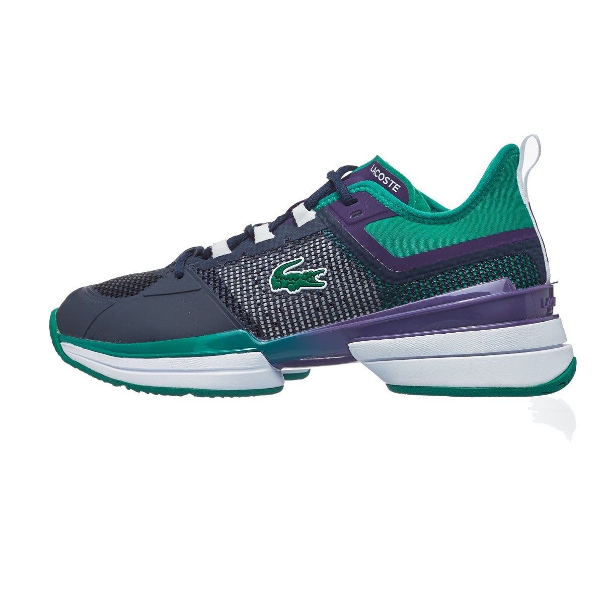 Lacoste AGLT 21 Ultra Navy/Green Men's Shoes 360° View Tennis Warehouse