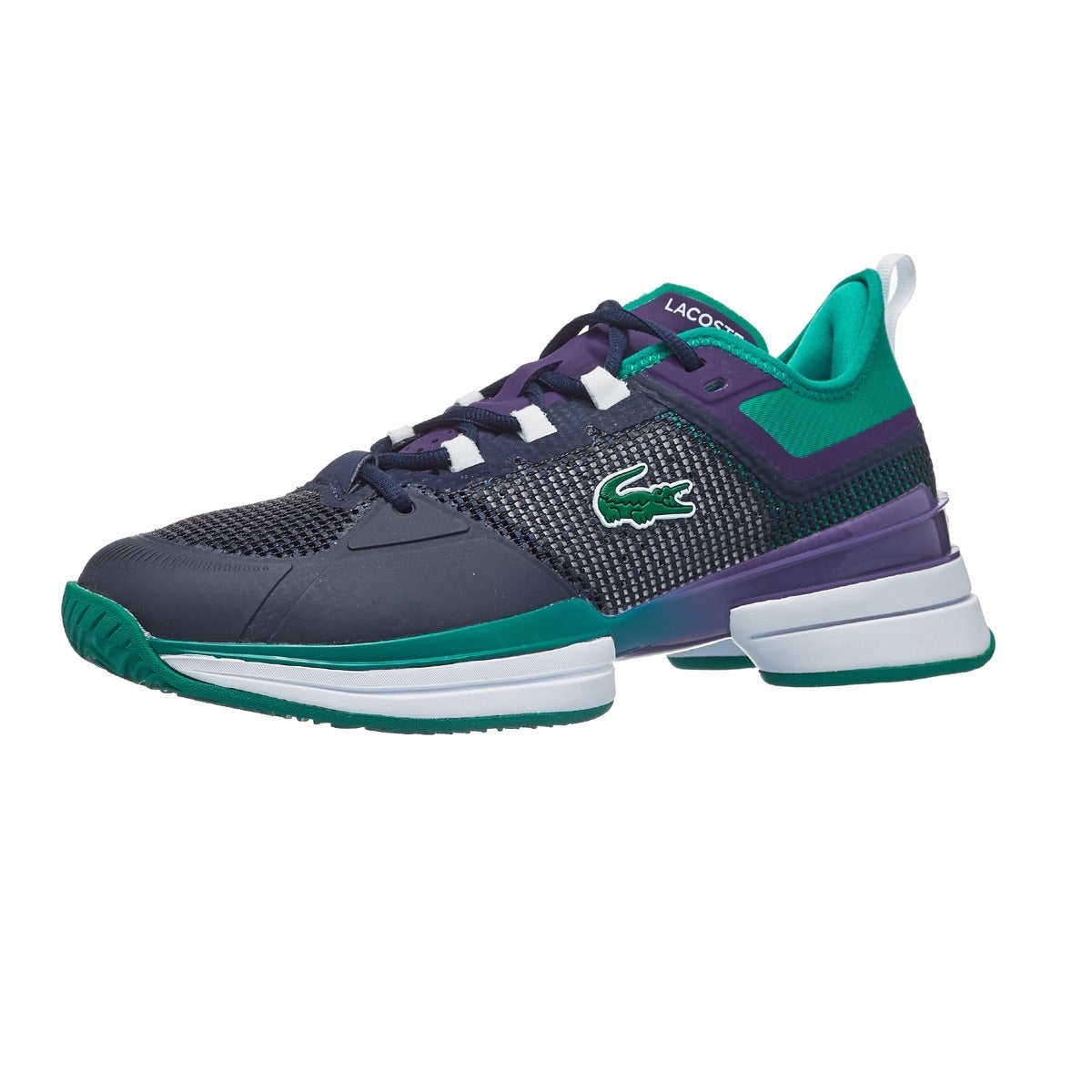 Lacoste AGLT 21 Ultra Navy/Green Men's Shoes 360° View Tennis Warehouse