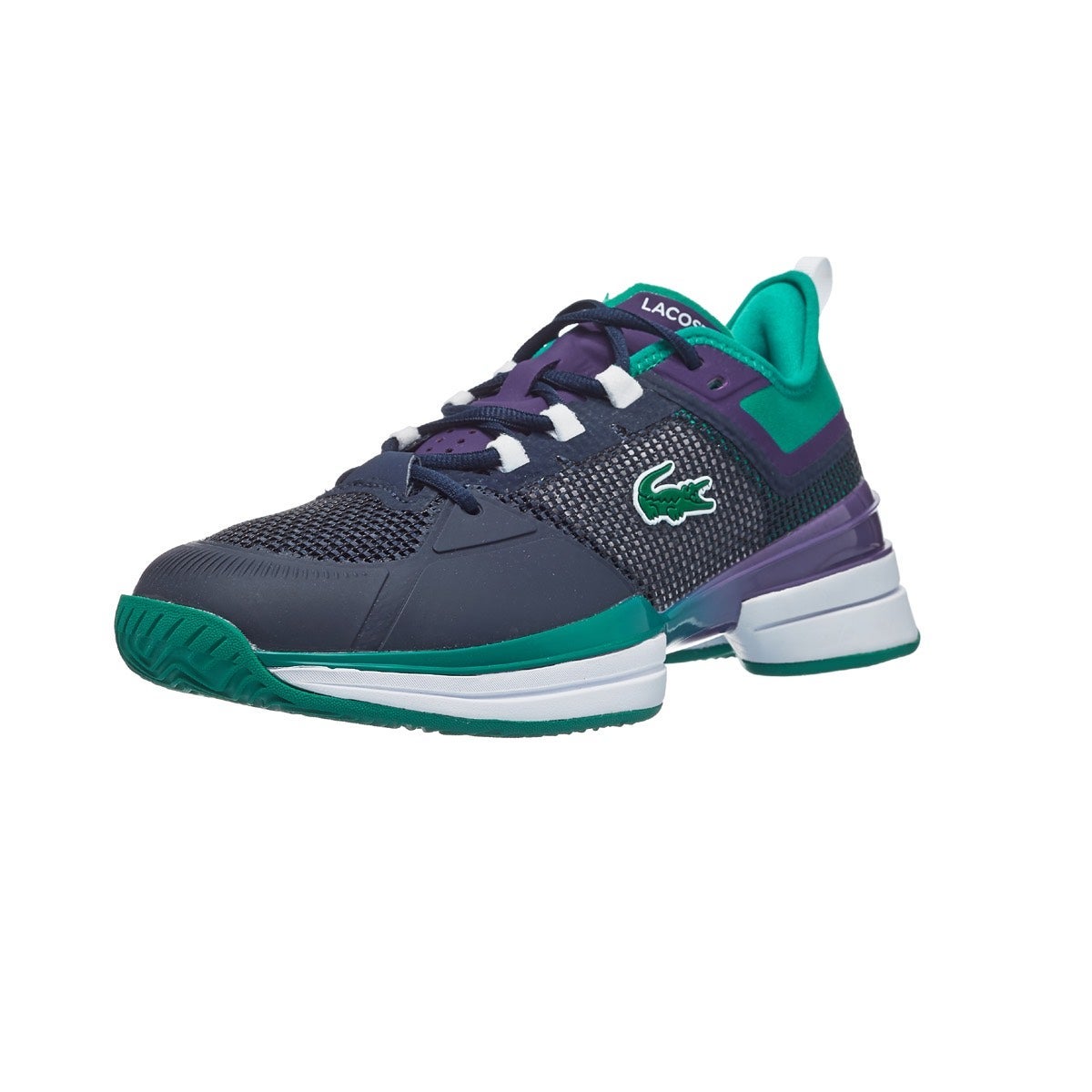 Lacoste AGLT 21 Ultra Navy/Green Men's Shoes 360° View Tennis Warehouse
