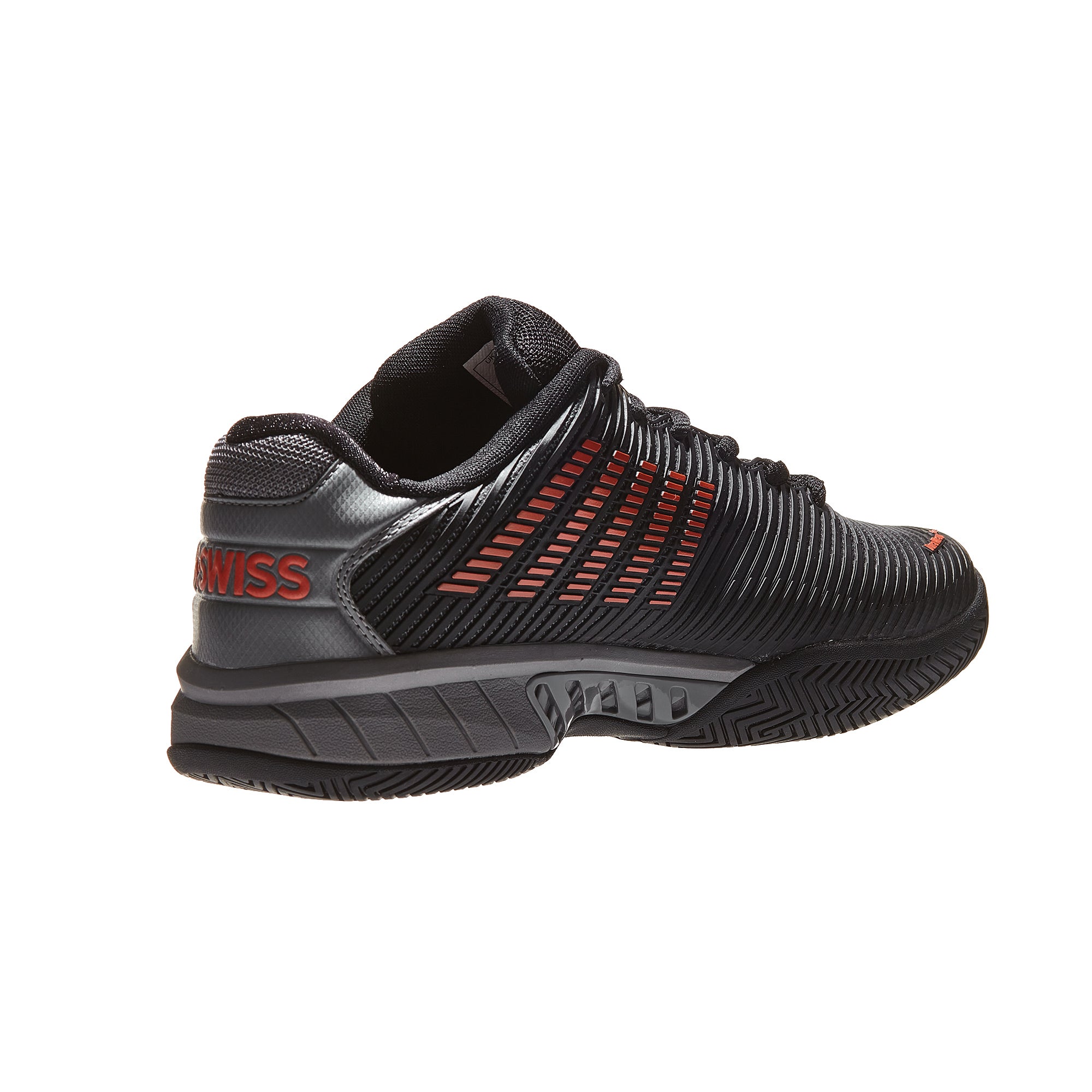 KSwiss Hypercourt Express 2 Black/Grey/Or Men's Shoes 360° View Tennis Warehouse