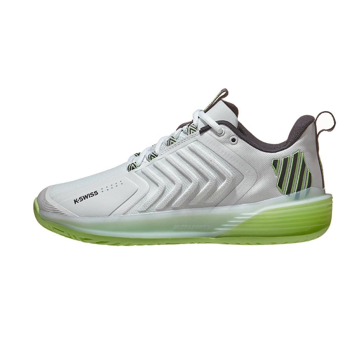 Kswiss Ultrashot 3 White Neon Green Men's Shoes 360° View