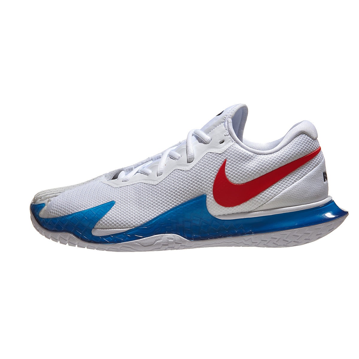 Nike Air Zoom Vapor Cage 4 Rafa Wh/Red/Bl Men Shoe 360° View Tennis