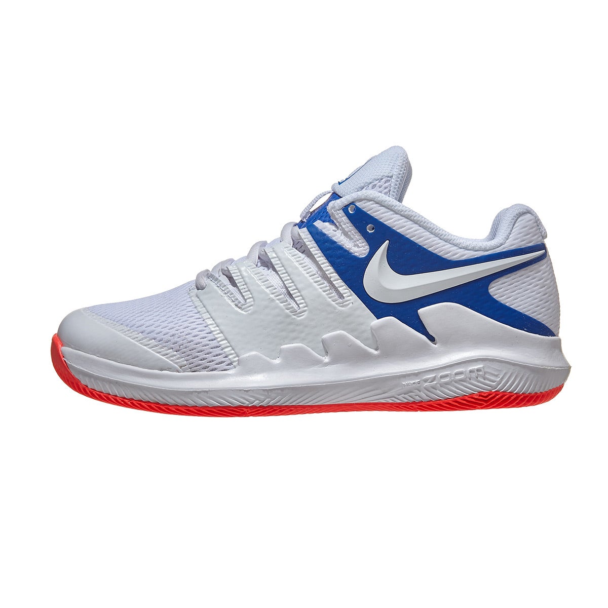 Nike Vapor X White/Blue Junior Shoes 360° View