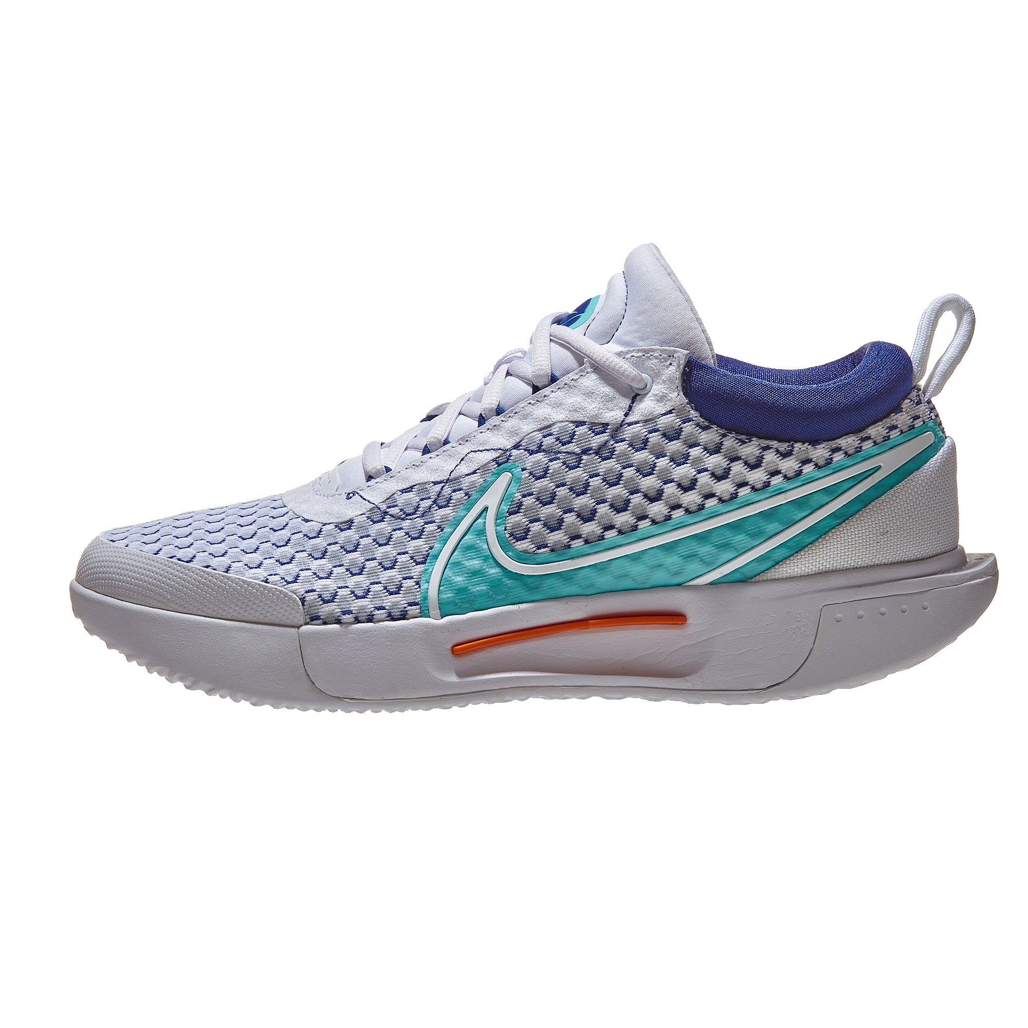 NikeCourt Zoom Pro White/Dynamic Turq Men's Shoe 360° View Tennis