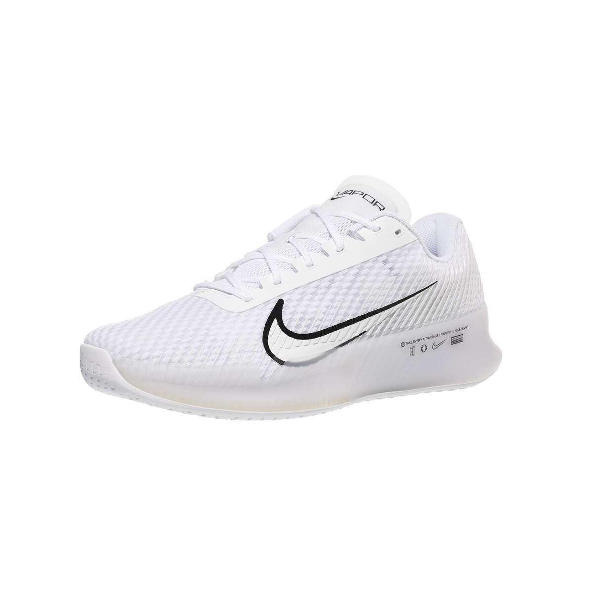 Nike Zoom Vapor 11 White/Black Men's Shoes 360° View Tennis Warehouse