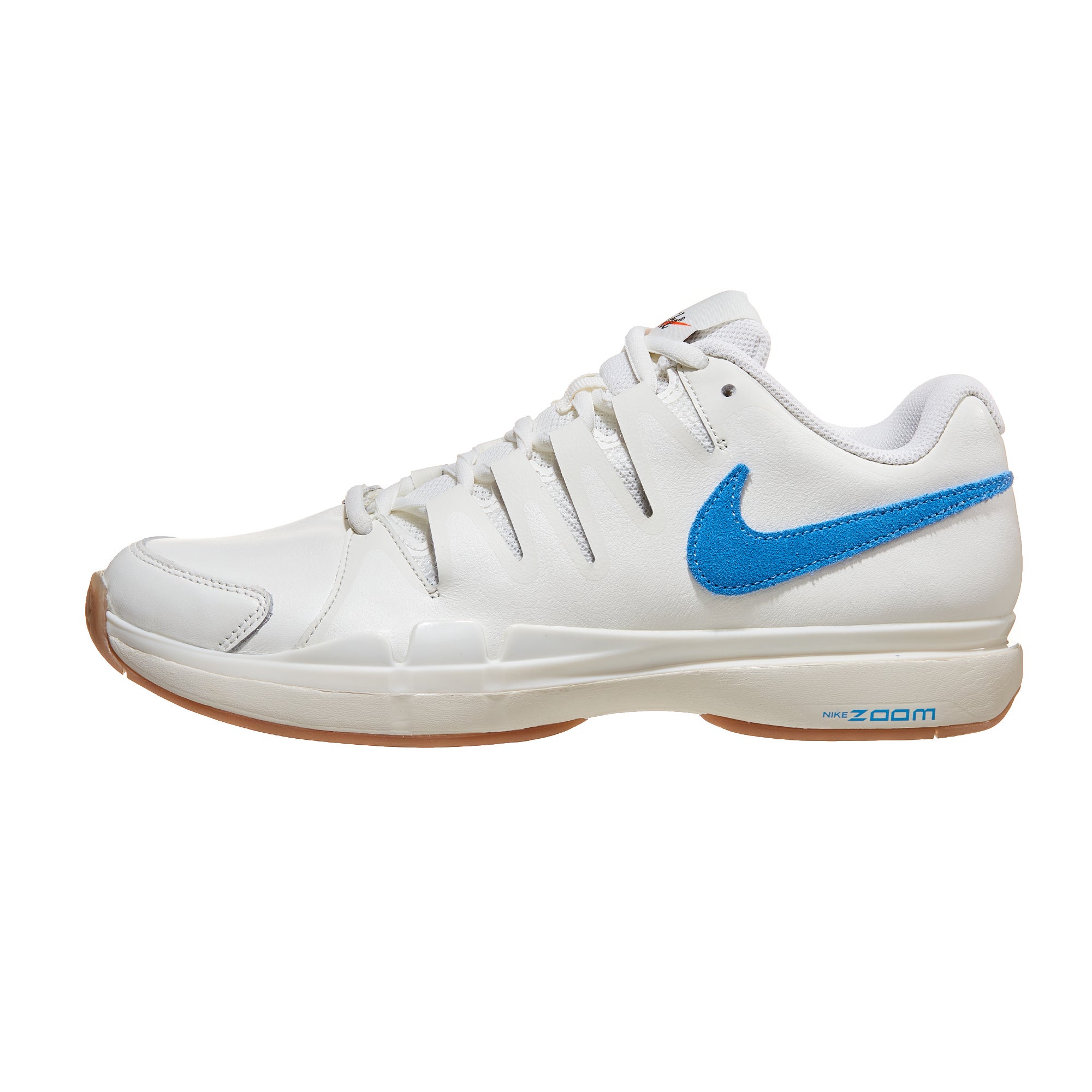 Nike Zoom Vapor 9.5 Tour White/Blue LTR Men's Shoe 360° View Tennis