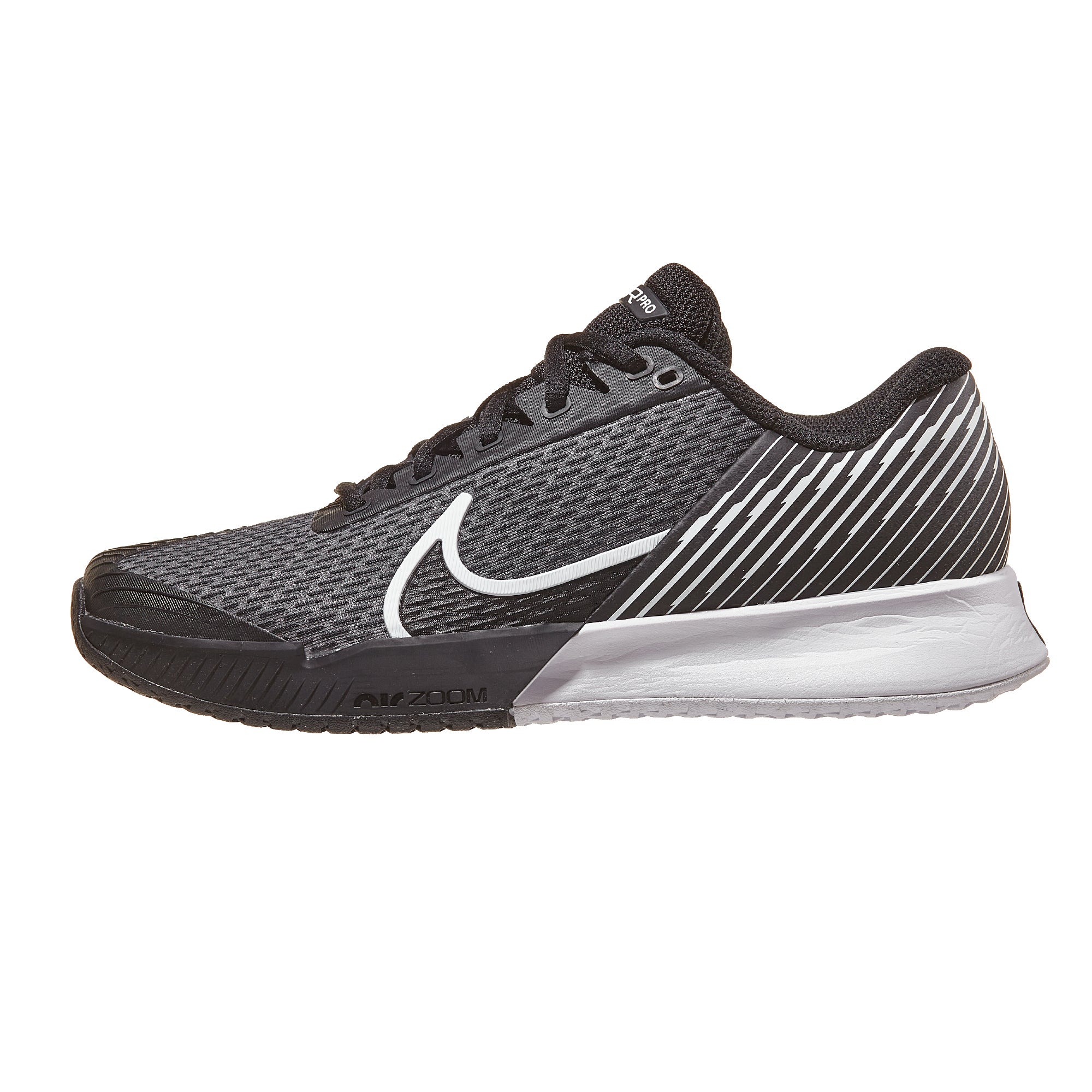 Nike Vapor Pro 2 Black/White Women's Shoe 360° View - Tennis Warehouse