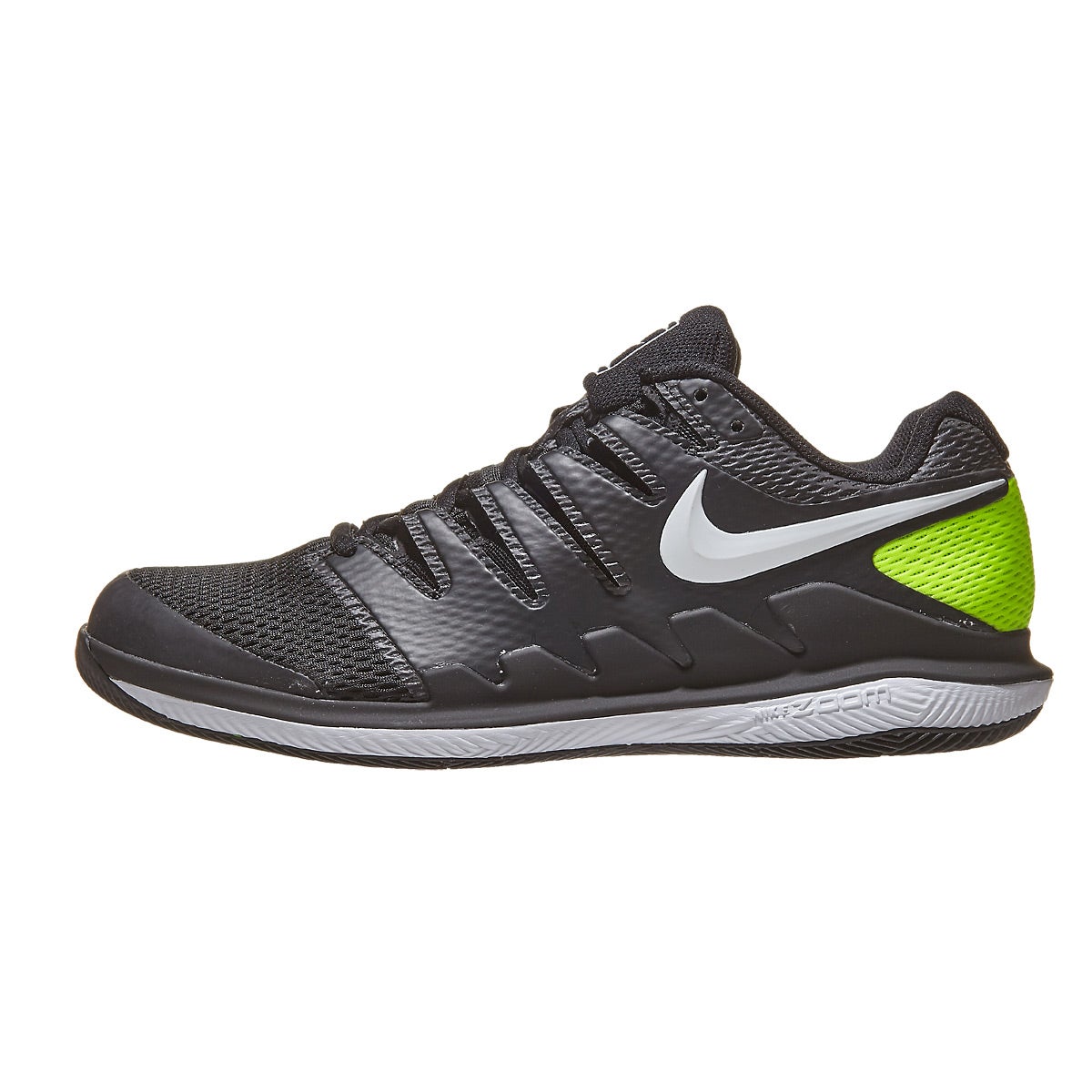 Nike Air Zoom Vapor X Black/White/Volt Men's Shoe 360° View