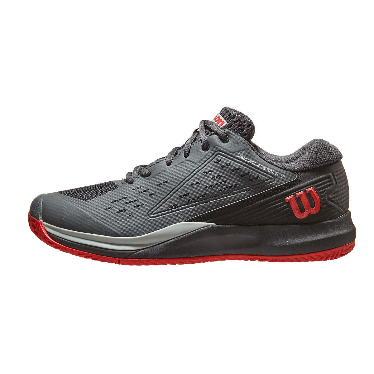 Wilson Rush Pro Ace Pickler Grey/Red Pickleball Shoes 360° View ...