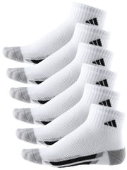 adidas Youth Vertical Quarter 6-Pack Socks White