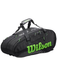 wilson tour v 15 pack tennis bag black