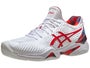 Asics Court FF 2 Novak White/Classic Red Men's Shoes