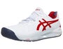 Asics Gel Resolution 8 White/Classic Red Men's Shoes