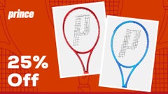 25% Off Prince Racquets
