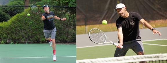 Images of Chris Playing Tennis