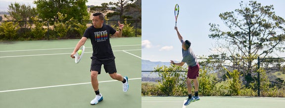 Images of Jason Playing Tennis