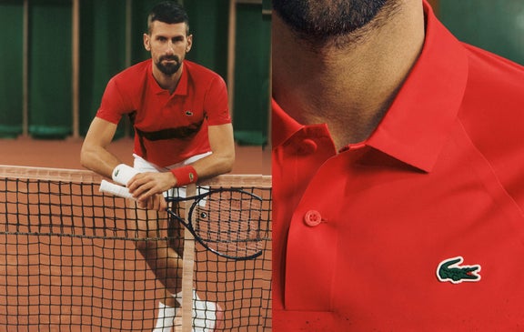Man sneakers sideline Lacoste x Roland-Garros - white