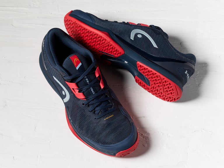 Head Sprint Pro 3.0 Men's Tennis Shoe Navy/Red for Tennis or Pickleball 