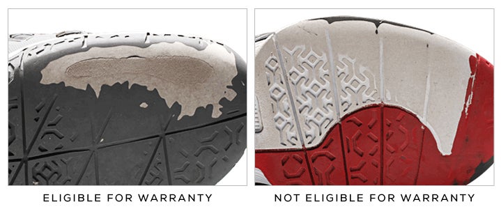 Example of What Qualifies and does not for Tennis Shoe Warranty