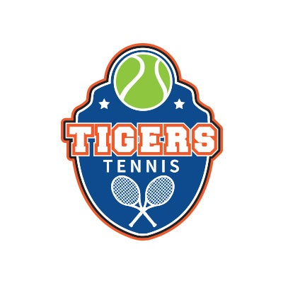 Tigers Tennis Logo Example