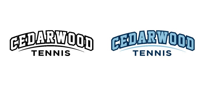 Cedarwood Tennis Screenprint Design Example