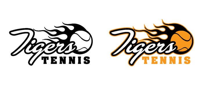 Tigers Tennis Screenprint Design Example