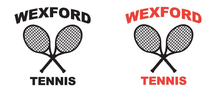 Wexford Tennis Screenprint Design Example