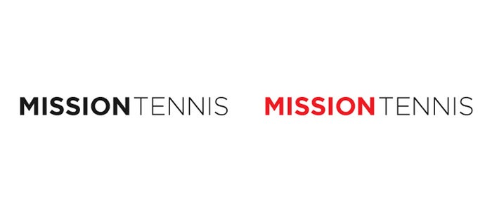 Mission Tennis Screenprint Design Example