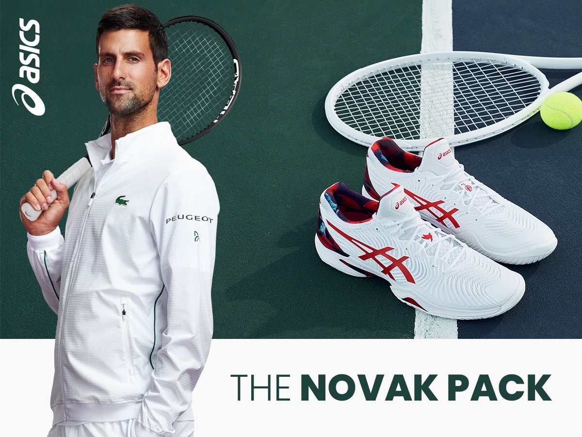 ASICS Novak Shoe Pack. 