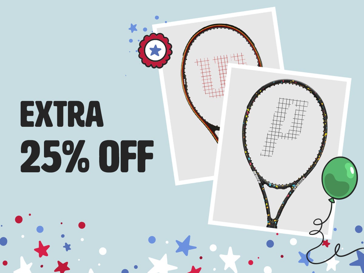 Extra 25% Off Select Racquets