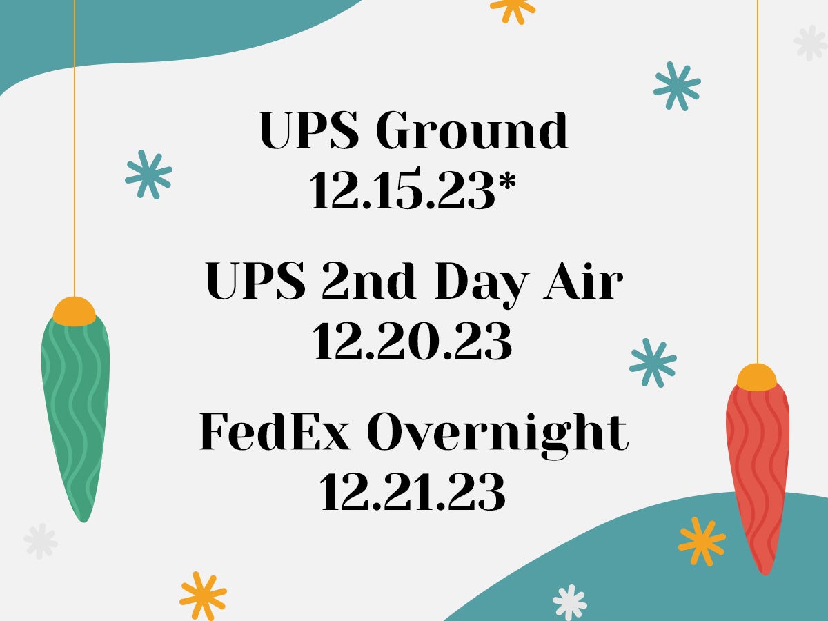 Holiday Shipping Info. 