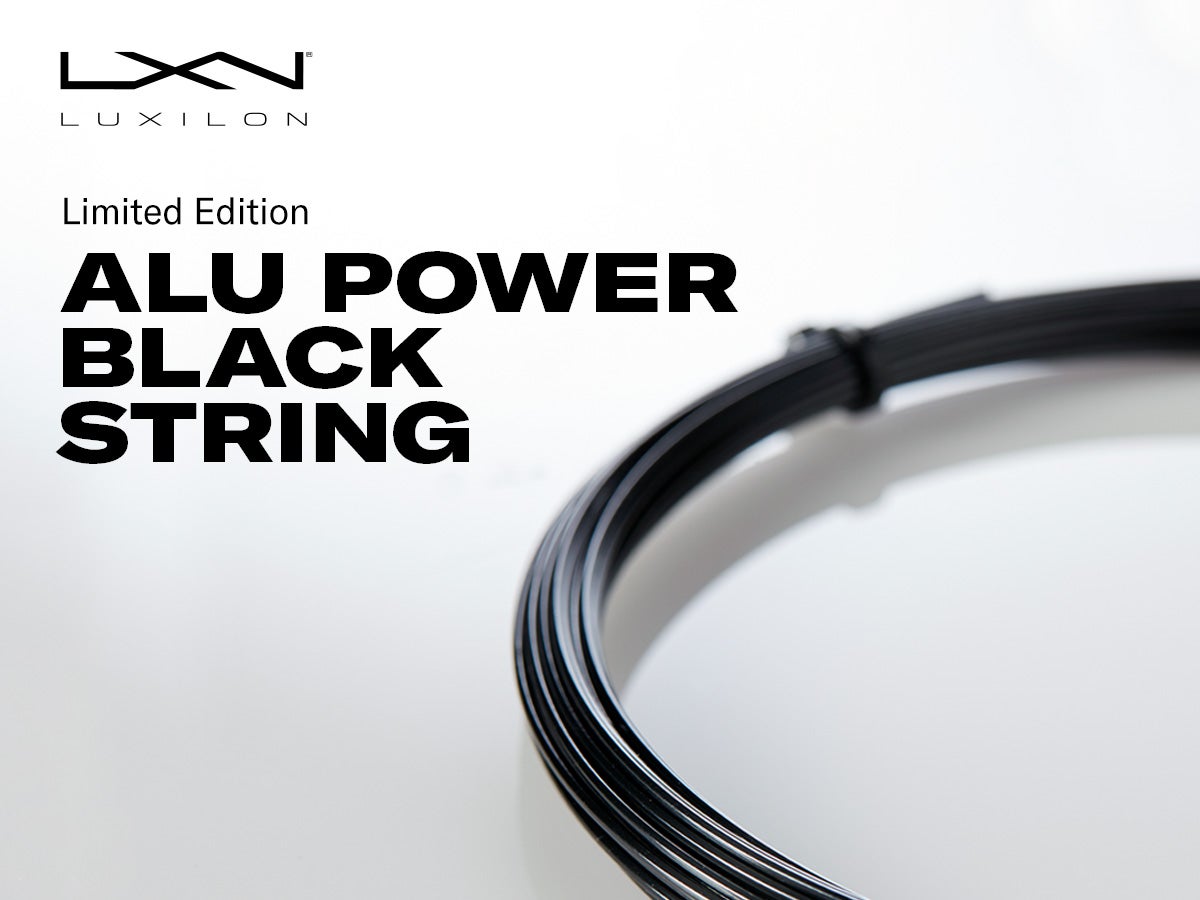 New Luxilon ALU Power Black. 