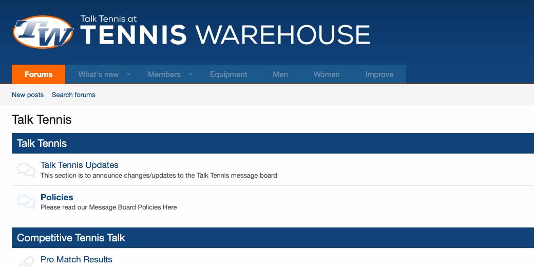 to Tennis Warehouse! Tennis Warehouse