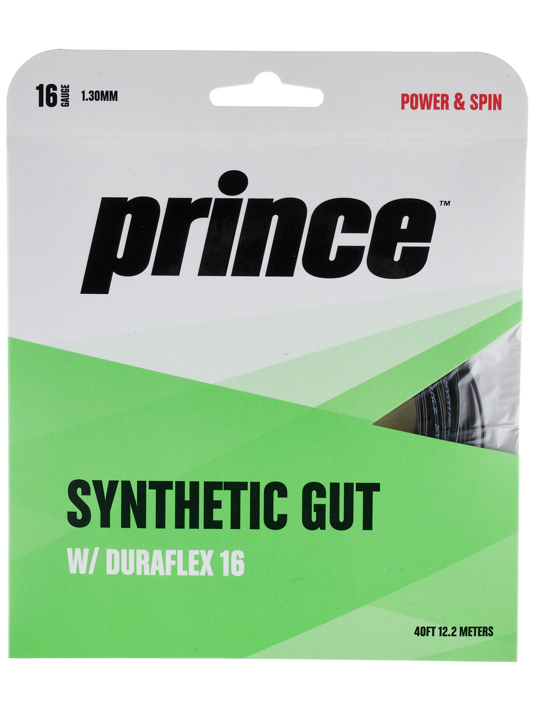 Lot Of 5 PRINCE SYNTHETIC GUT 16 with DURAFLEX Red 16 Gauge 40ft 12.2M STRING 
