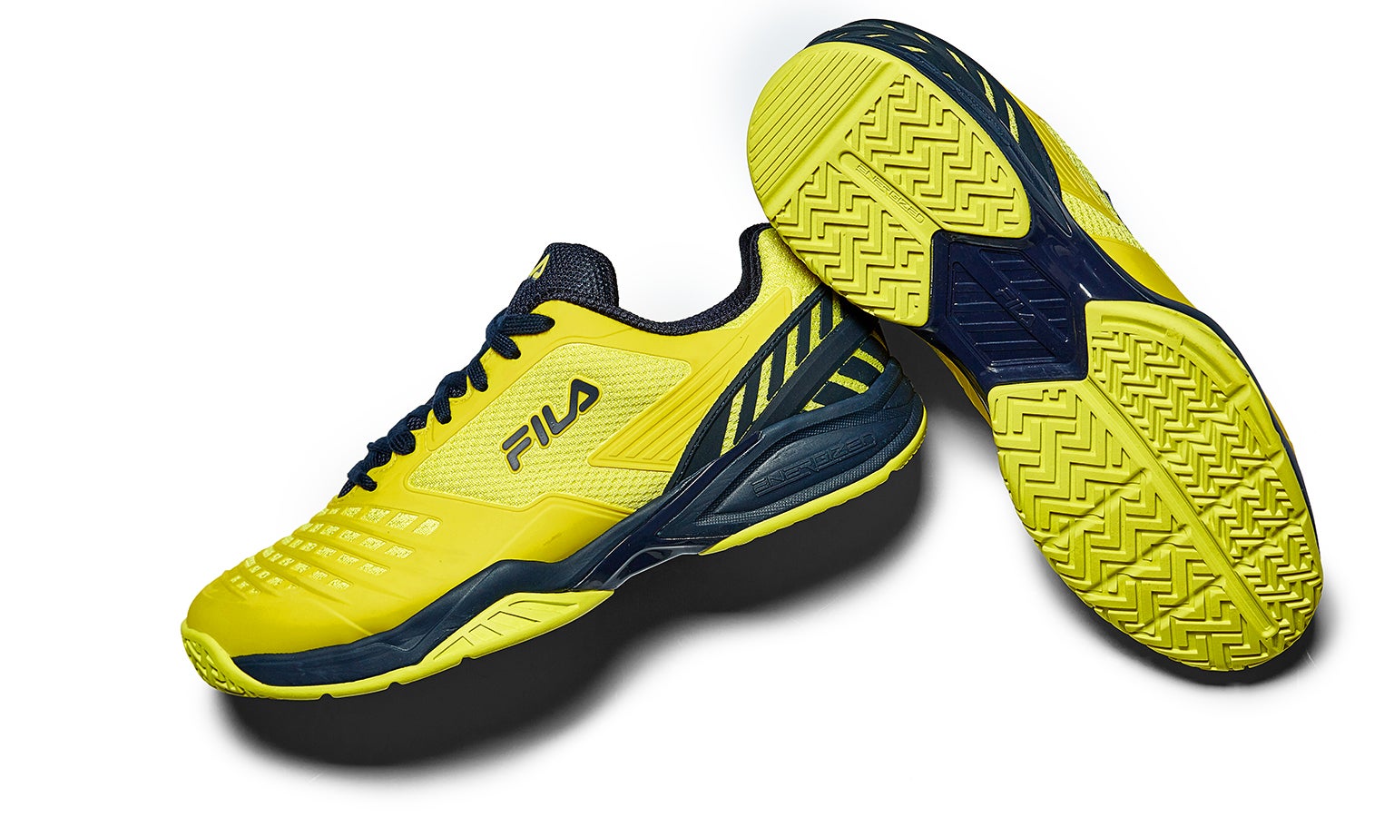 fila tennis shoes yellow