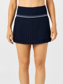 Lucky In Love Women's Motion Pleat Skirt - Navy