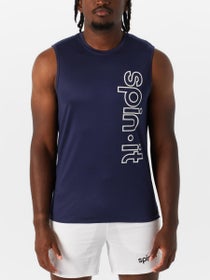 Spin It Men's Core Josh Sleeveless Top - Navy